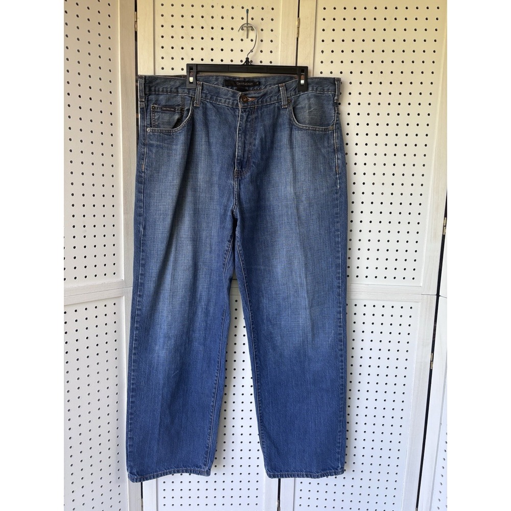 Calvin Klein Jeans Men's 40x30 Straight Leg Medium Wash Blue 100% Cotton